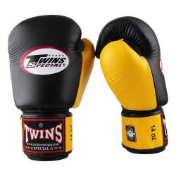 Gants de boxe Twins BGVL3 (noir/jaune)