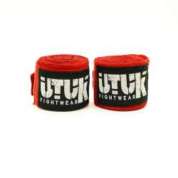 Bandages de boxe Utuk rouge