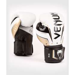 Gants de boxe Venum elite evo blanc or