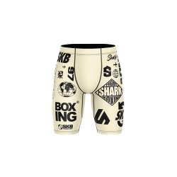 Pantalon de grappling en lycra Shark SKB97 (beige)