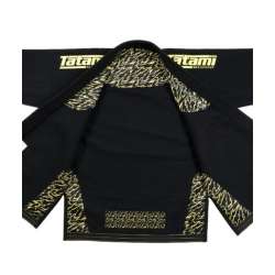 Tatami jiu jitsu ( JJB Gi ) recharge kimono noir jaune 3