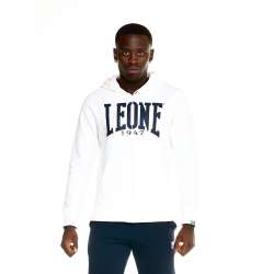 Leone zip hoodie big logo (blanc)