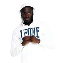 Leone zip hoodie big logo (blanc) 2
