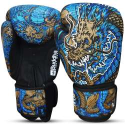 Gants de boxe Buddha fantasy dragon (bleu)