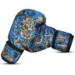 Gants de boxe Buddha fantasy dragon (bleu) 3