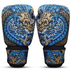 Gants de boxe Buddha fantasy dragon (bleu) 4