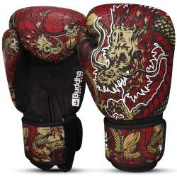 Gants de kick boxing Buddha fantasy dragon (rouge)