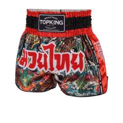 Shorts de muay thai TopKing 226 (rouge)