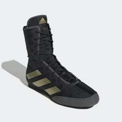 Chaussures de boxe Adidas box hog 4 noir/or 3