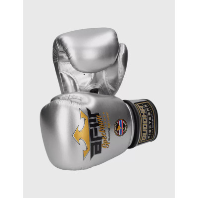 Gants de boxe Buddha Spectrum métalliques argentés