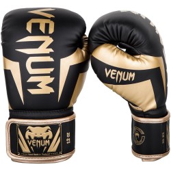 Gants boxe Venum elite noir-gold